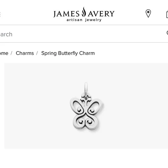 James Avery Spring Butterfly Charm - Picture 2 of 4